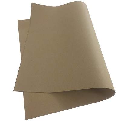 10 Sheets Of Recyclable Brown Kraft Wrapping Paper 500x750mm, 90gsm